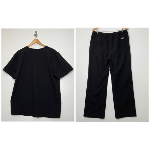 FIGS Black Men Scrub Set. Scrub Top XL. Scrub Bottoms XL. - Picture 2 of 14